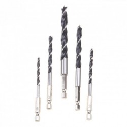 5db HSS Kombinált csavar Tap fúrószár 1/4 "