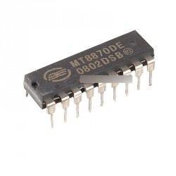 2db MT8870 alacsony fogyasztású DTMF dekóder IC