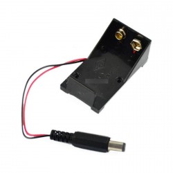 Új 9V elemtartó doboz 5.5 * 2.1mm Arduino