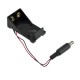 Új 9V elemtartó doboz 5.5 * 2.1mm Arduino