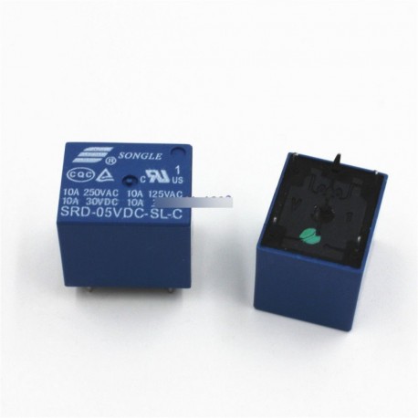 2db Mini Teljesítmény relé 5V DC SRD-5V-SL-C SRD