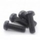 20db M3 x 10mm Fekete  Phillips fejű csavar