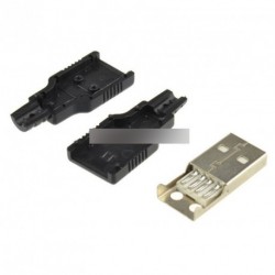 2db USB2.0  Plug 4 tűs adapter csatlakozó aljzat