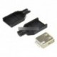 2db USB2.0 Type-A 4 tűs adapter csatlakozó aljzat