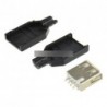 2db USB2.0 Type-A 4 tűs adapter csatlakozó aljzat