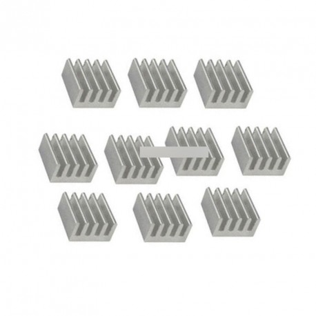10db alu 8.8x8.8x5MM Hűtőtestek StepStick Chip IC