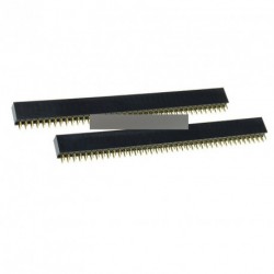 2db 2 x 40 2,54  Nő Pin Header aranyozott