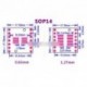 2db IC  SSOP14 DIP 0,65 / 1,27 / 2,54 mm Adapter