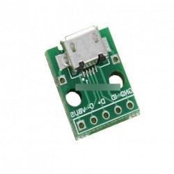 5db F micro USB to DIP 5-Pin Pinboard 2.54mm