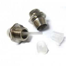 5db 3mm Clip krómmetál előlap LED tartók