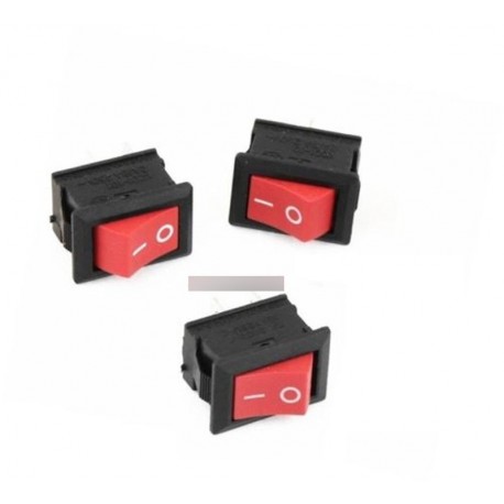 5db Red kapcsoló 2 Pin KCD1-101 250V 6A