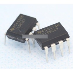 10db TL082 IC TI DIP 8 JFET-INPUT műveleti erősítő