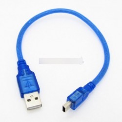 Kék USB 2.0 A M - Mini 5 Pin B Adat töltőkábel