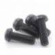 50db M3 x 10mm Fekete Phillips kerek fejű csavar