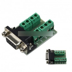 DB9 csatlakozó Terminal modul RS232 Soros