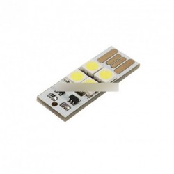 2db izzó Card lámpa kulcstartó Fehér  4LED lámpa