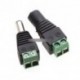 2pár DC Plug Power Jack adapter csatlakozó CCTV