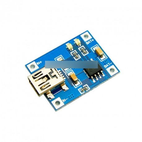 5db 5V Mini USB 1A akku töltő modul 4.5V-5.5V