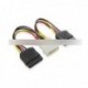 5db 4 tűs IDE Molex Serial ATA SATA adapter kábel