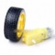 4db Arduino Robot Műanyag Tire Kerék DC 3-6v 3V 5V