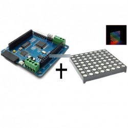LED RGB mátrix modul panel 8x8 +Dot Matrix Arduino