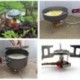 3500W Mini hordozható kemping piknik acél tűzhely