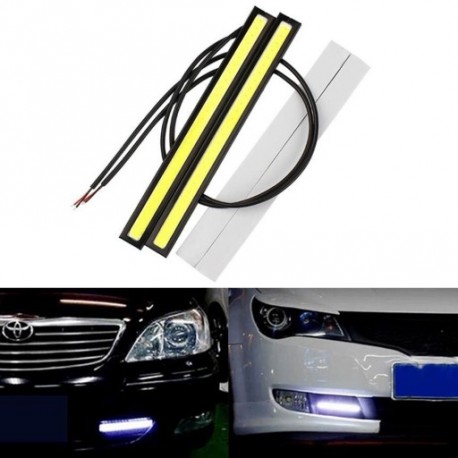1db 17CM autó COB LED fények DRL ködlámpa Vízálló DC12V
