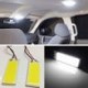 Autójármű belső világítás 36-COB LED panel HID BulbMap domború ajtófény 12V fehér
