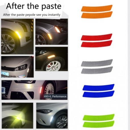 5 színes autófedél kerék heveder Fényvisszaverő szalag matrica