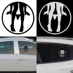 1db autós matrica Autós kiegészítő Vicces motívum matrica 2 szín