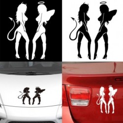 1 db Cool Szexi Angyal ördög lány Motorkerékpár autós teherautó ablak fal Vinyl öntapadós matrica