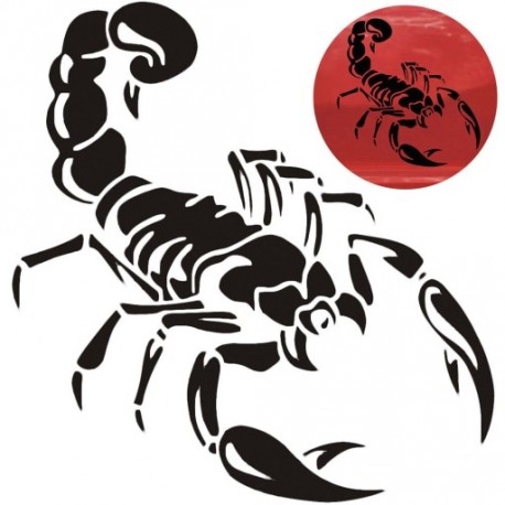 30cm aranyos 3D Scorpion autós matrica Vinyl decal matrica autó dekoráció