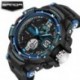 1x Férfi LED digitális Sport quartz Katonai karóra