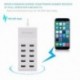 Amerikai dugó - 10 USB port gyors töltő adapter fal töltő HUB az IPhone Samsung Tablet