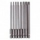 8db T8-T40 100mm Mágneses Torx csavarhúzó bitek 1/4 hüvelykes eszköz készlet szett