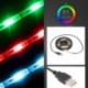 1db 1M Rugalmas LED szalag Fény USB fényes RGB MultiColor dekoráció háttérvilágítás kerékpár fény
