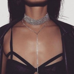 1x Luxus gyémánt stílusú Medál lánc nyaklánc  kristály jellegű strasszos Esküvői alkalmi ékszer