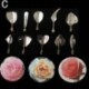1x Különböző stílusú divatos zselatin művészeti eszköz Gracilaria Jelly 3D Jello Cake eszközök 10db tűvel