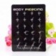 24db Rozsdamentes Szemöldök Orr nyelv fül mell test Piercing Ékszer