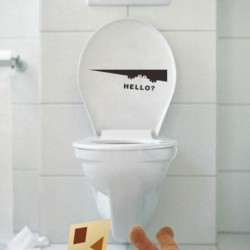 1x Hello minta eltávolítható vízálló WC matrica