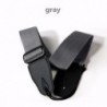 szürke - Kényelmes, színes nylon öv bőr végződik akusztikus elektromos gitár szíj