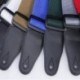 szürke - Kényelmes, színes nylon öv bőr végződik akusztikus elektromos gitár szíj