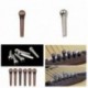 6db Sárga / Bronz akusztikus gitárhíd pins Cone Metal String Pegs