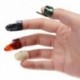 5db Színes véletlenszerű ujjcsúcsok Plectrums Fingerpicking Musical Instrument