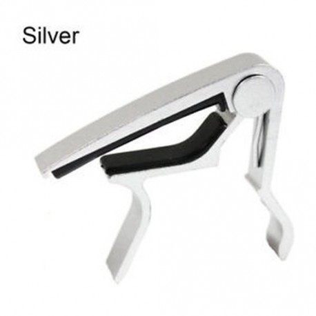 ezüst - 2db High Quality Tune gyorscsere-kulcs akusztikus gitár Ukulele Capo