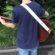 Állítható, kényelmes bőrborítású pamutszövött mélynyomó gitárszíj
