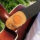 Állítható, kényelmes bőrborítású pamutszövött mélynyomó gitárszíj