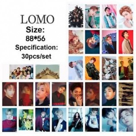 88 x 56mm-es 30db-os fotó szett - LOMO kártya - KPOP - BTS - Bangtan Boys