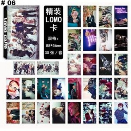 88 x 56mm-es 30db-os fotó szett - LOMO kártya - KPOP - BTS - Bangtan Boys - 6