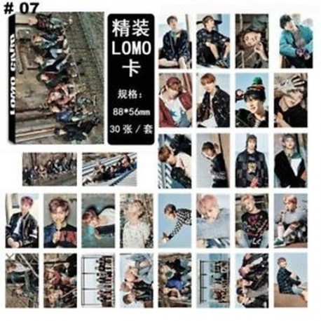 88 x 56mm-es 30db-os fotó szett - LOMO kártya - KPOP - BTS - Bangtan Boys - 7
